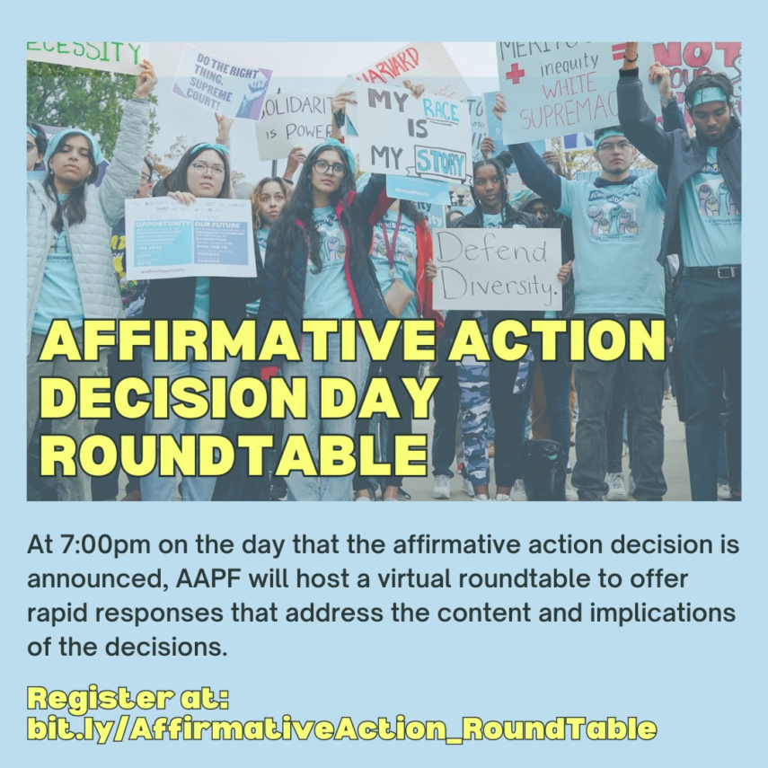 Sign up for the Affirmative Action Day of Decision Roundtable